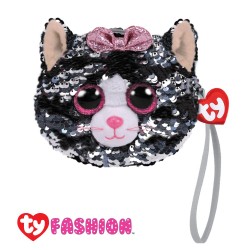 Ty Fashion (Malaysia Official) Sequins Wristlet Kiki the Grey Cat Accessories Bags