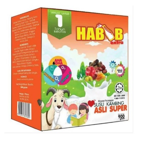 Habib Susu Kambing Extra Asli Super 900g (Free Gift)
