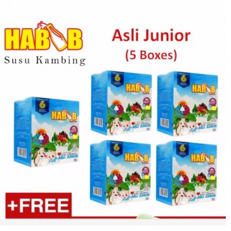 Habib Susu Kambing Asli 850g - 5 Boxes with (Free Gift)