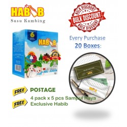 Habib Susu Kambing Asli Junior 900g (20boxes Free Gift Sampul Raya)