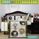 Bumble Bee 7pc Embroidery Crib Set (Monkey Business)