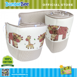 Bumble Bee 2pc Cot Bumper (Knit Fabric)