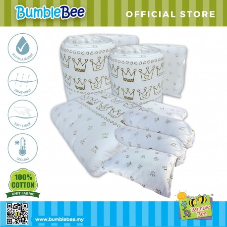 Bumble Bee Baby Bedding Set - 7pc Crib Set (Knit Fabric)