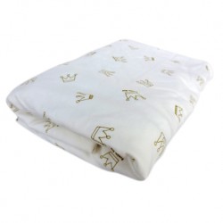 Bumble Bee FOLDABLE Playpen / Travel Cot Topper Foam Mattress with Bamboo Cover + Cotton Fitted Sheet (28x52x2")