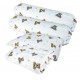 Bumble Bee Foldable Travel Cot Topper with Bamboo Cover (28x52x2 inch) + Cotton Sheet + Pillow & Bolster Set