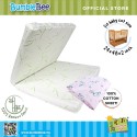 Bumble Bee Foldable Mattress with Bamboo Fabric Cover (24x48x2 inch) + Cotton Sheet