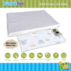 Bumble Bee Natural Latex Toddler Pillow - Size L [Free Pillowcase]