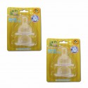 Bumble Bee X Cut Wideneck Teat Twin Pack - S size (WE0005)