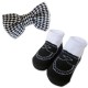  Bumble Bee Baby Bow Tie with Socks Set (Black)  