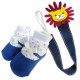  Bumble Bee Baby Pacifier Clip with Socks Set (Lion) 
