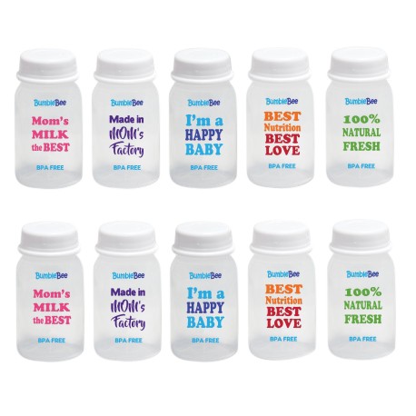 Bumble Bee 10pcs PP Breastmilk Storage Bottle (Printed)