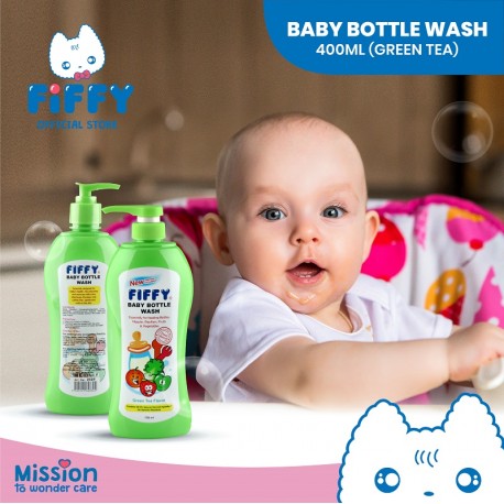 FIFFY Baby Bottle Wash Green Tea 2529 (400ml) - 20490360