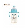 Simba Dorothy Wonderland PPSU Bottle[Handle+Auto Straw]-Wide Neck 360ml-Blue