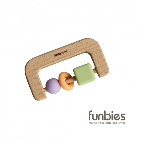 Funbies Timber + Bead D Teether