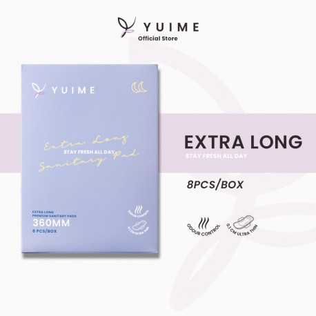 Yuime Extra Long Pad (360mm x 8pcs/box)