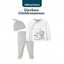 Gerber 3-Piece Baby Neutral Baby Animals Take-Me-Home Set