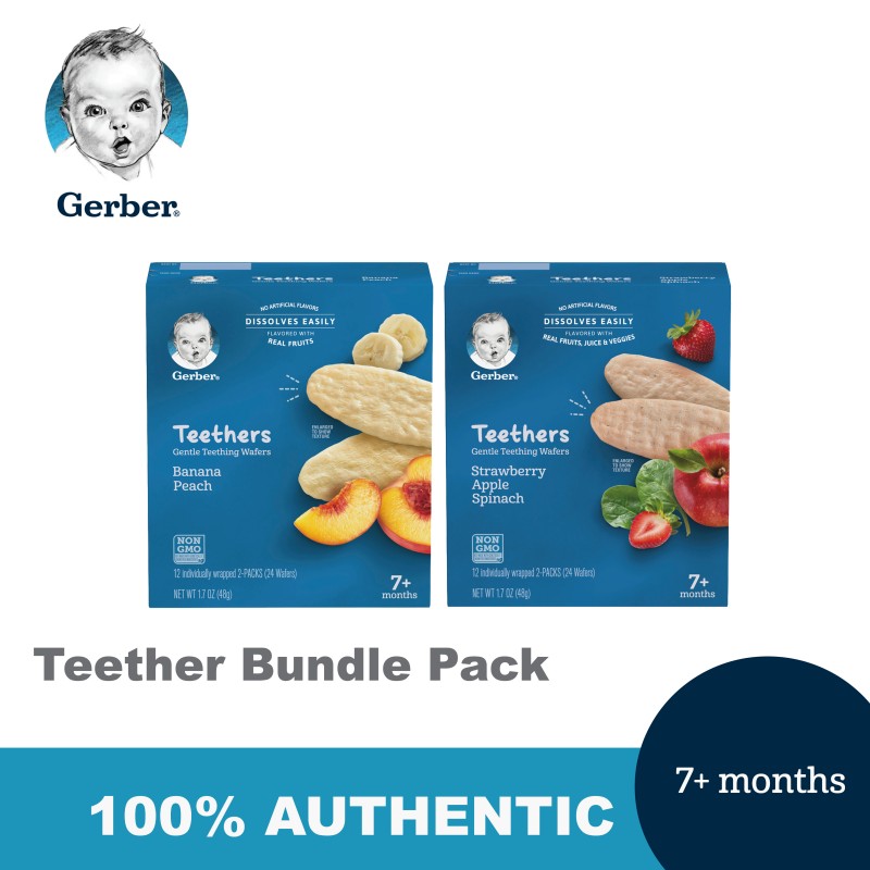 Gerber Teethers Bundle (48g x 2) Biscuit & Rusks