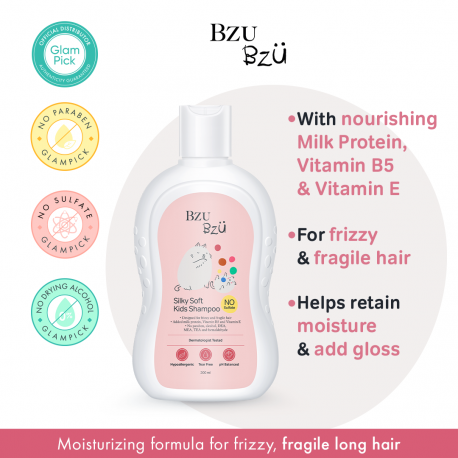 Bzu Bzu Silky Soft Kids Shampoo 200ml