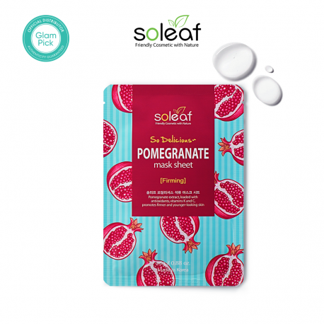 Soleaf So Delicious Pomegranate Mask Sheet 25g