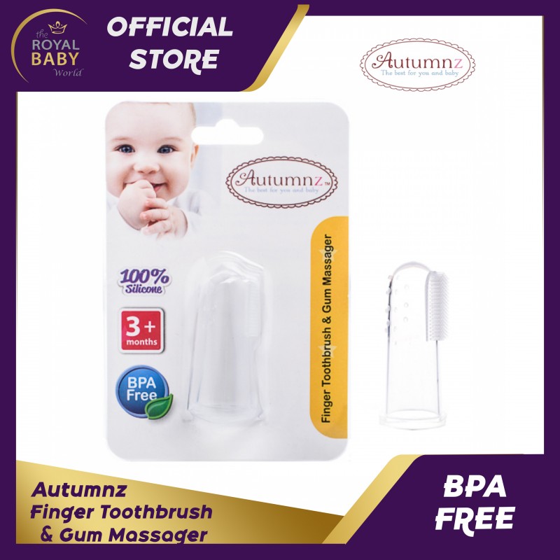 infant finger toothbrush & gum massager