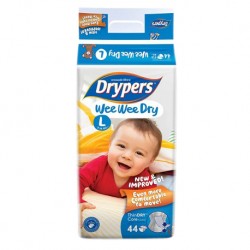 Drypers Wee Wee Dry Disposable Diapers (L) 9-14kg (44pcs)