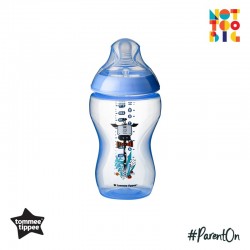 Tommee Tippee CTN PP with Super Soft Teat Tinted Bottle 340ml/12oz - Blue (Giraffe)