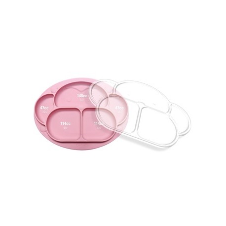 Ange Monkey Food Tray with Cover (Pink)