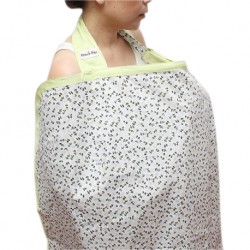 Beanie Nap Nursing Cover (Grey N Green)