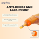 Grapebly Baby Silicone Food Feeder 120ml / 4oz - For Puree (Orange)
