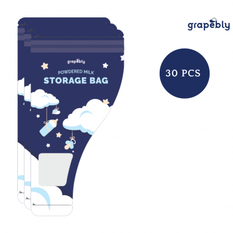 Grapebly Milk Powder Storage Bag 30pcs | Baby Food Storage Bag