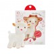 Caaocho Sola The Goat (White), Natural Rubber Teething Toy