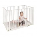 Baby Dan Square Playpen with Mat (White)