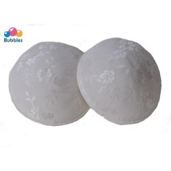 Bubbles Washable Breast Pads - Cream White 4pcs