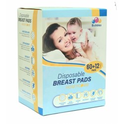 Bubbles Disposable Breastpads 60+12 (Honeycomb) - NEW