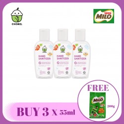 Chomel Buy 3 Hand Sanitizer 55ml FREE Milo 200g