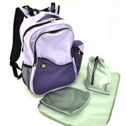 Bubbles Aiden Diaper Backpack (Purple)