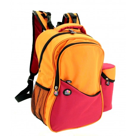 Bubbles Aiden Diaper Backpack (Red/Orange)