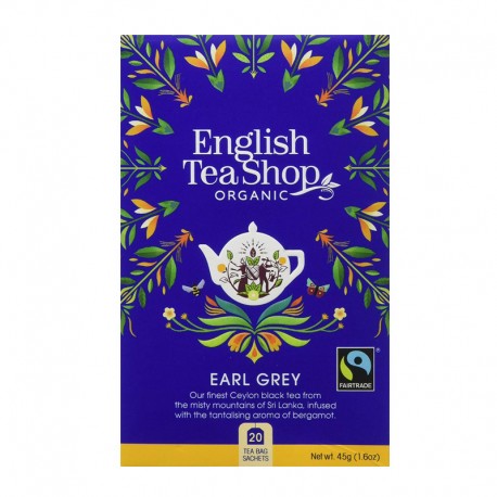 English Tea Shop Organic Black Tea - Earl Grey (20 bags)