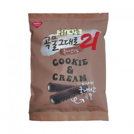 KEMY Baked Grain Crispy Roll 21 (Cookie & Cream)