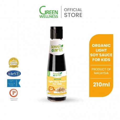 Love Earth Organic Baby\'s Light Soy Sauce 210ml