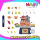 HABY Premium Kids Pretend Play Mist Kitchen Set with Real Stove Sound