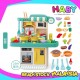 HABY Premium Kids Pretend Play Mist Kitchen Set with Real Stove Sound