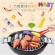 HABY Children's Play House Toy Electric Barbecue Grill Cart Simulation BBQ Food Realistic Sound And Sound Igniter Set