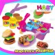 HABY 3D Plasticine Burger Barbecue BBQ Mould Tool Color Clay PlaySet Children DIY Toys