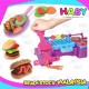 HABY 3D Plasticine Burger Barbecue BBQ Mould Tool Color Clay PlaySet Children DIY Toys