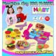 HABY 3D Plasticine Burger Barbecue BBQ Mould Tool Color Clay PlaySet Children DIY Toys