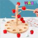 HABY Wooden Montessori Numeric Matching Puzzle Apple Tree Basic Math with Flash Cards Developmental Gift