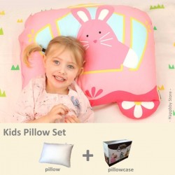 Milo & Gabby Kids Pillow & Pillowcase Set (Lola Princess Designed)