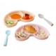 Miniware Healthy Meal Set (Coloured PLA Series) - Toffee + Peach