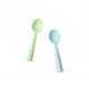 Miniware Silicone Training Spoon Set (2 Colour Variations) - Aqua/Keylime